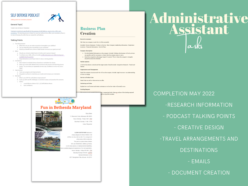 Cover image for Administrative Assistant Tasks