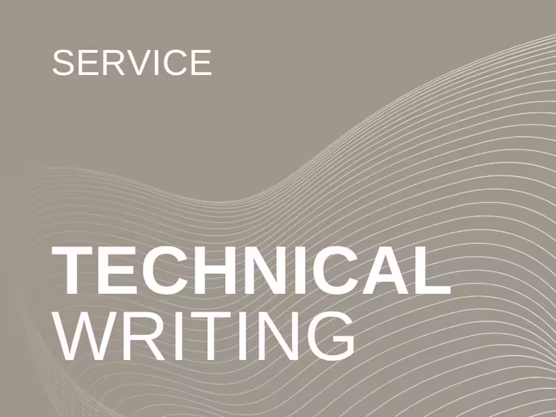 Cover image for Technical Writing (including SOP, Training Materials and more)