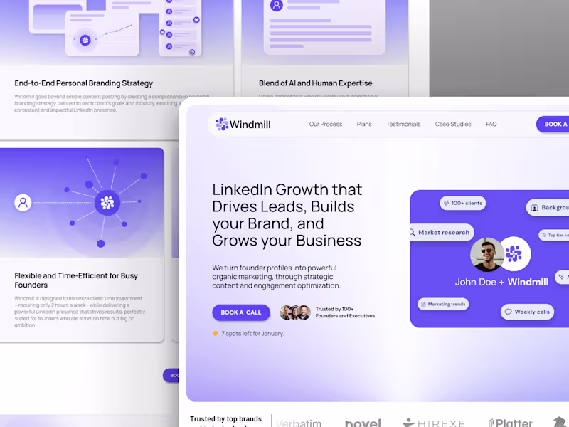 Cover image for Windmill Website | Design + Framer Development