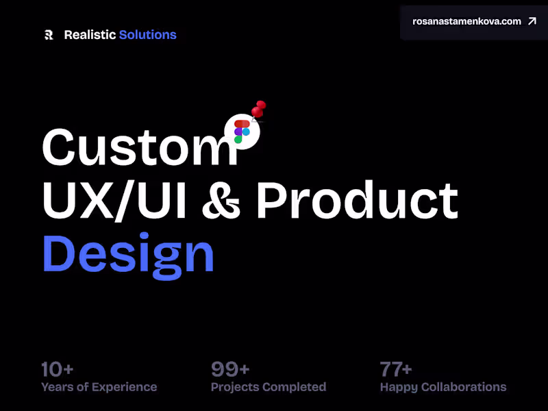 Cover image for Custom UX/UI Design & Product Design