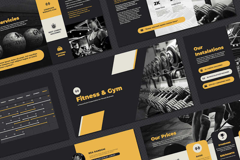 Cover image for Presentation for a Fitness Business