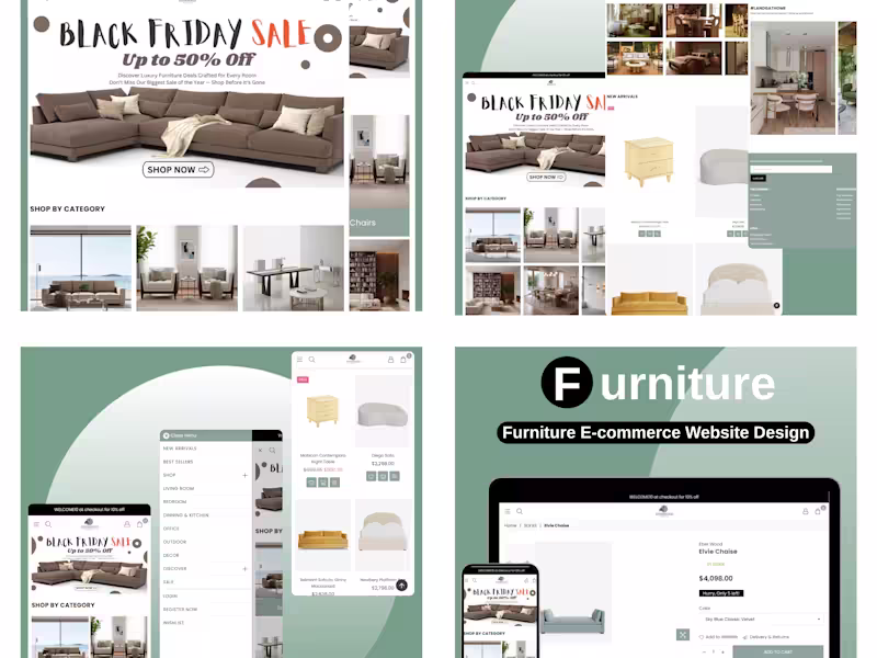 Cover image for Furniture eCommerce Website Design & Development