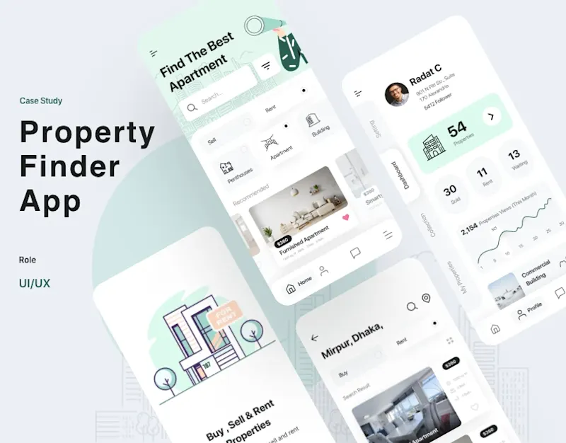 Cover image for Remedium - Property finder app design | Case study