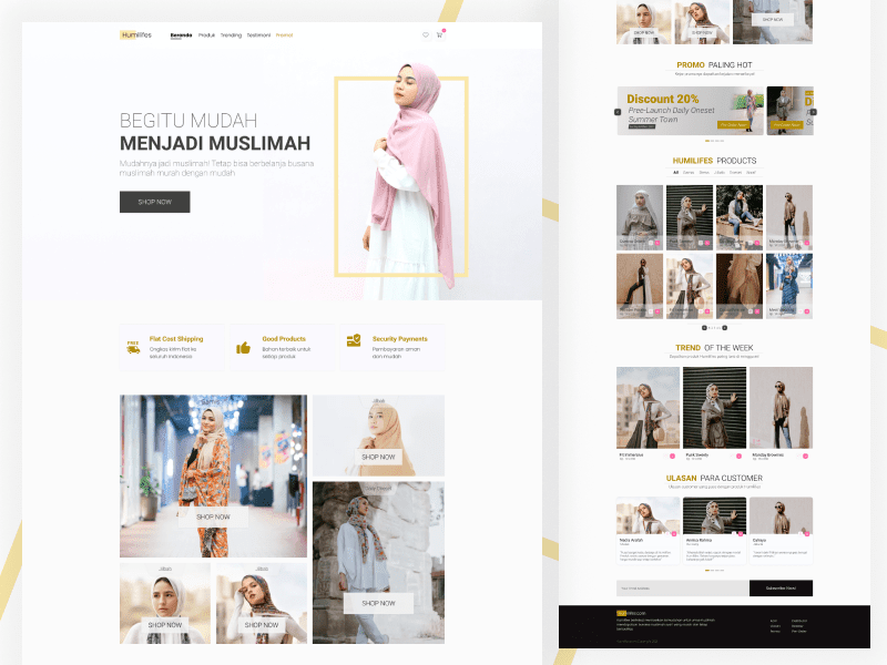 Cover image for Landing Page Humilifes - Fashion Store Muslimah