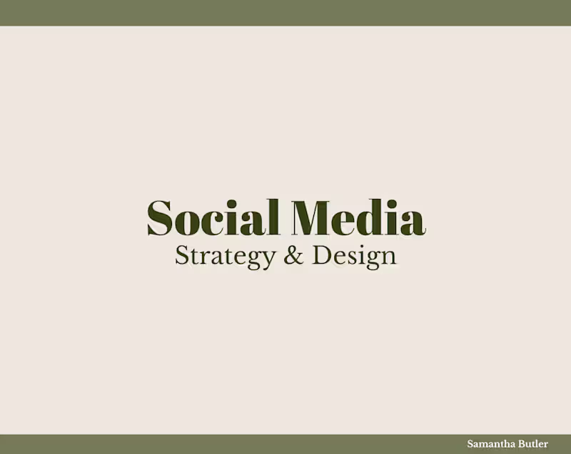 Cover image for Social Media Strategy