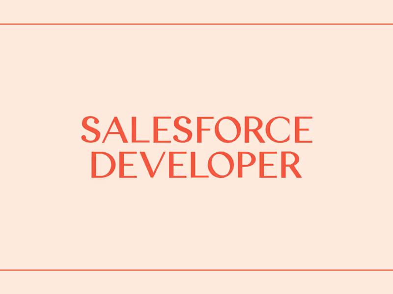 Cover image for Salesforce Development