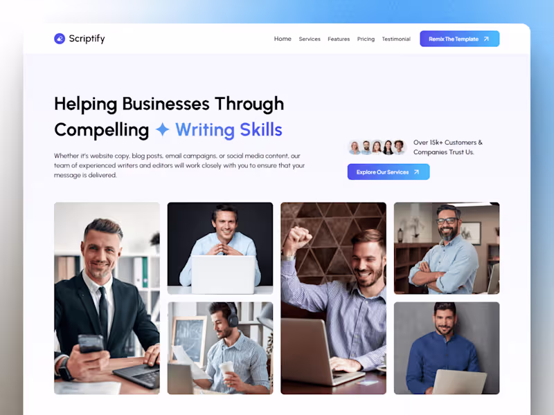 Cover image for Scriptify - Content Writing Agency
