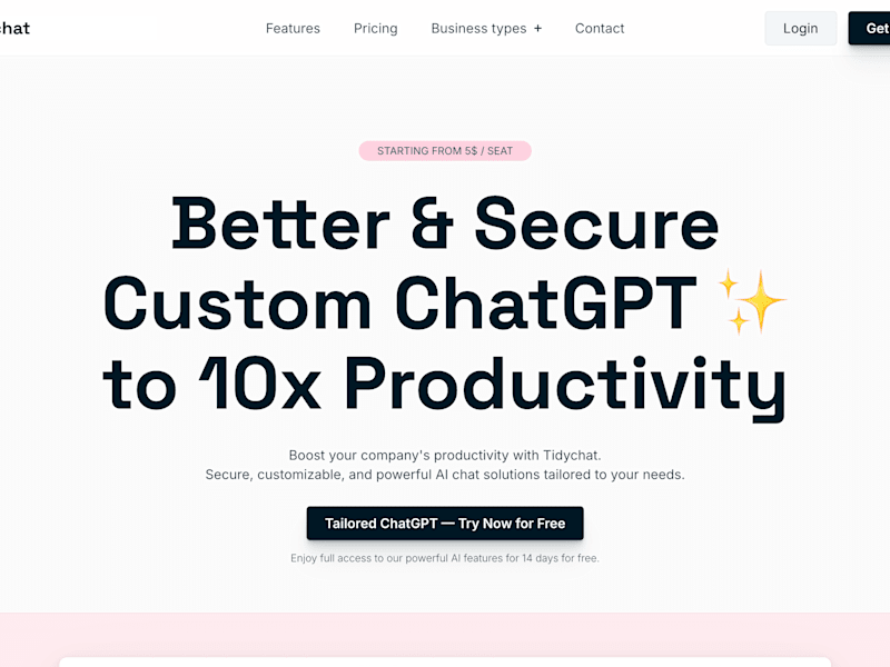 Cover image for Tidychat - Better & Budget Custom ChatGPT to 10x Productivity