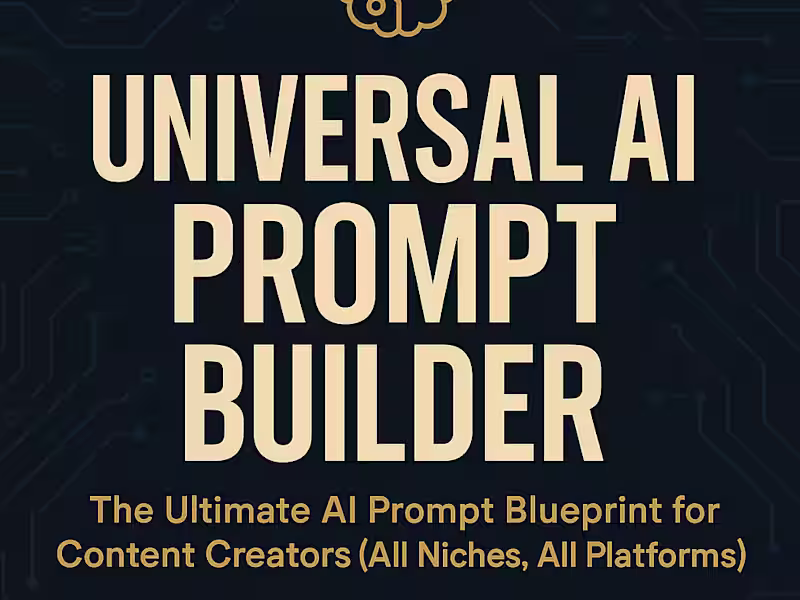 Cover image for Universal AI Prompt Builder for Creators & Freelancers