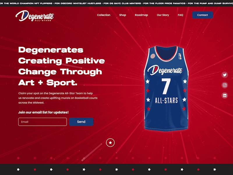 Cover image for Degenerate All Stars - Brand & Website Design