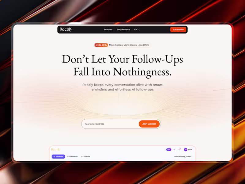 Cover image for Where structured UI design meets intelligent motion.