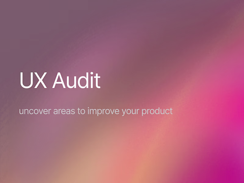 Cover image for 🕵️‍♀️ UX Audit: Uncover your Products UX Issues
