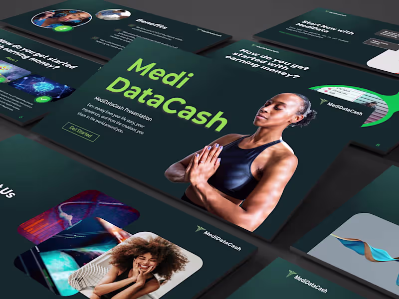 Cover image for MediData Cash Pitch Deck Design