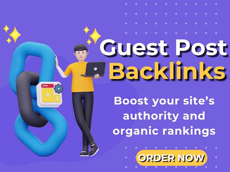 Cover image for I Will Provide High-Quality Guest Post Backlinks to Boost Rank