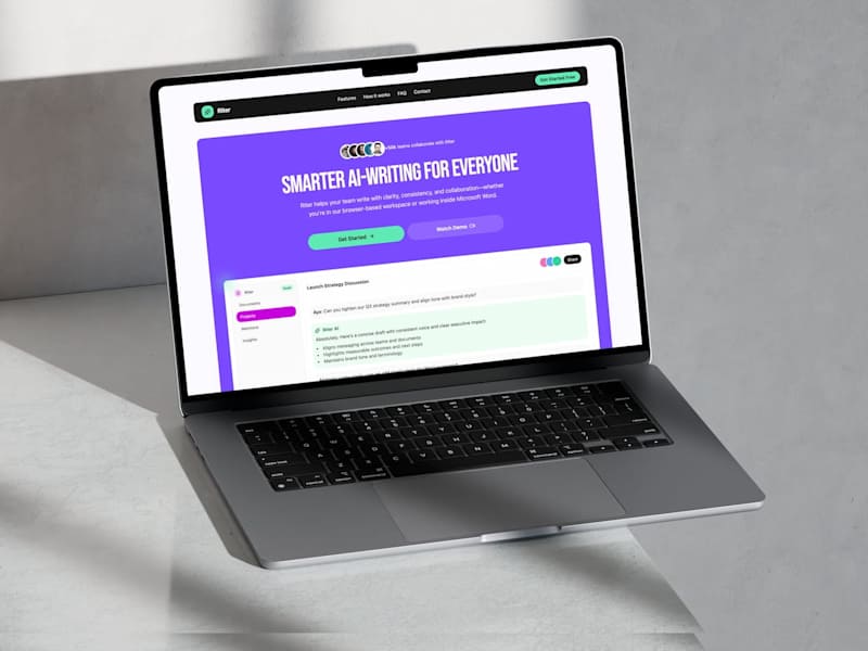 Cover image for Riter: SaaS Landing Page in MagicPath
