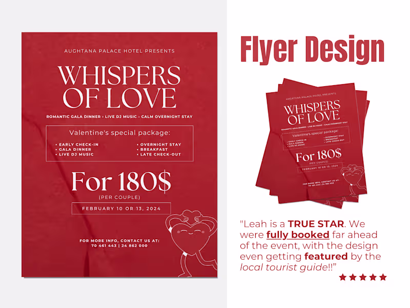 Cover image for Valentine Themed Event Flyer Design