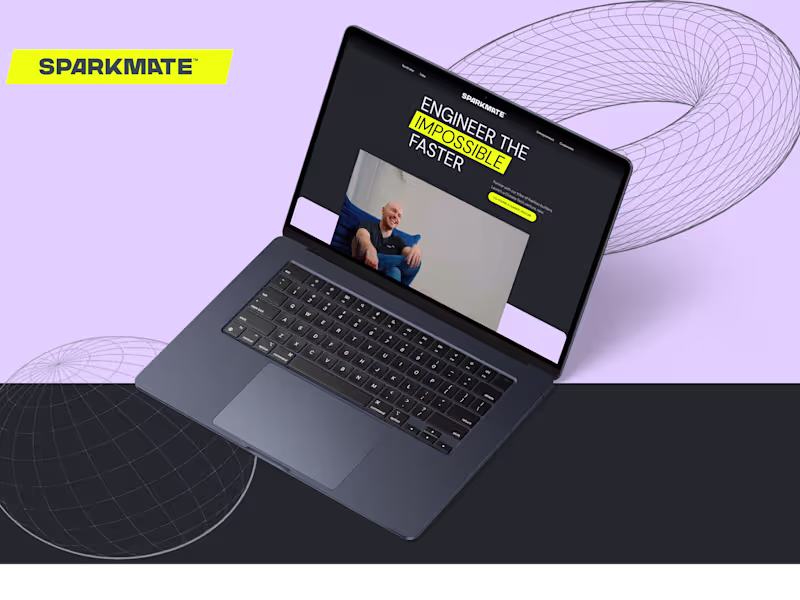 Cover image for Sparkmate Website| UI/UX Design | Web Development | Webflow CMS