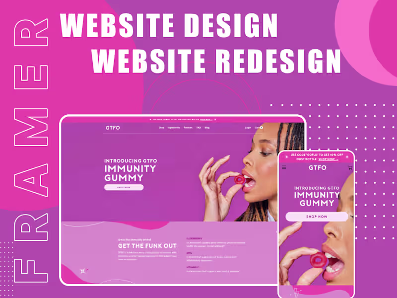 Cover image for Modern Framer Website Design & Development