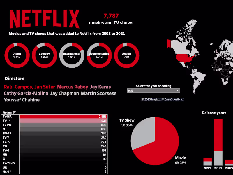 Cover image for netflix visualisation