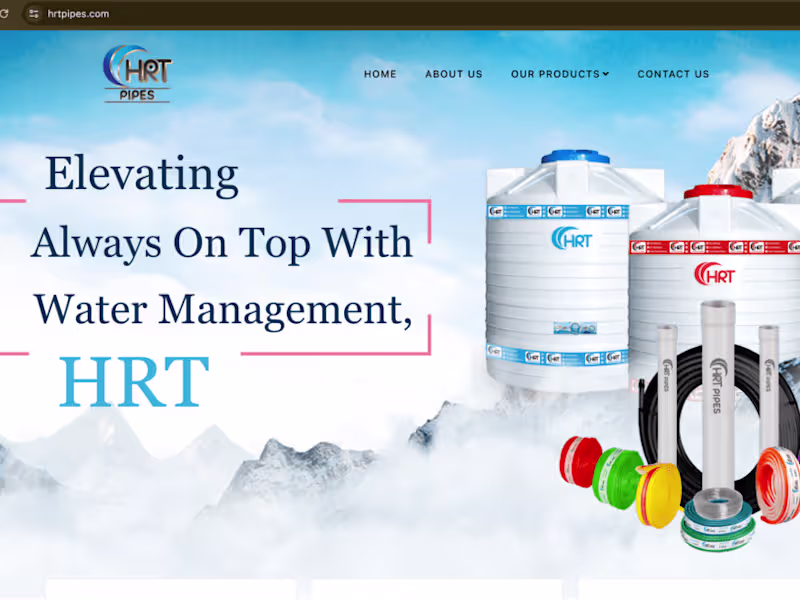 Cover image for Website for Hrtpipes.com