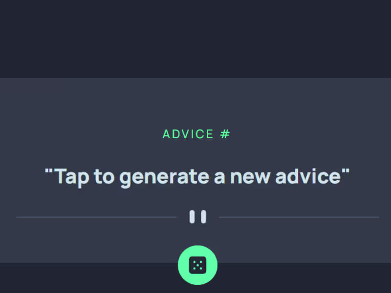 Cover image for Advice generator