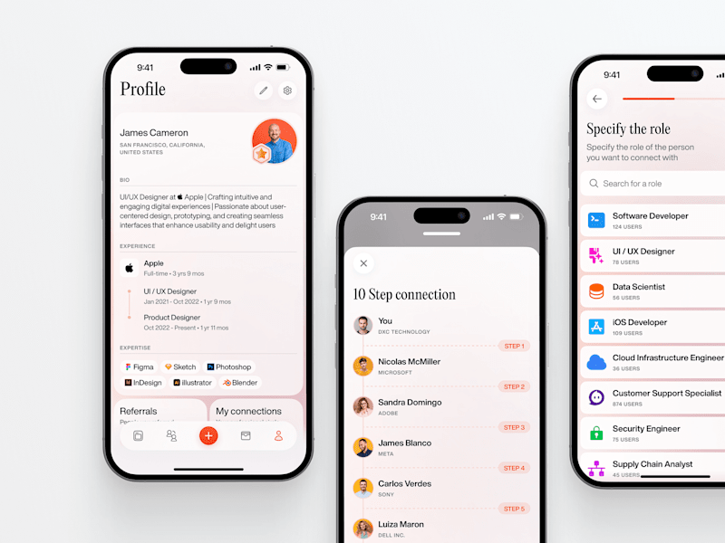 Cover image for Refera. Networking App Concept
