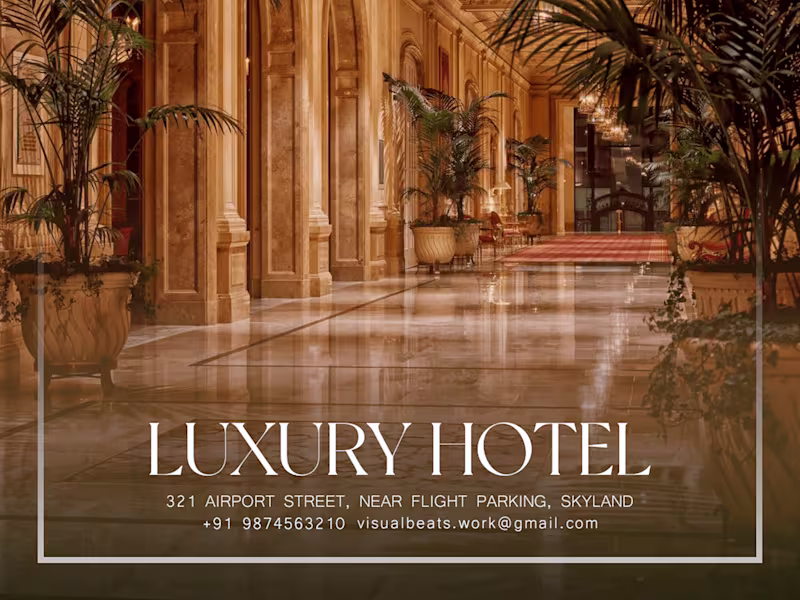 Cover image for Luxury hotel promotional poster