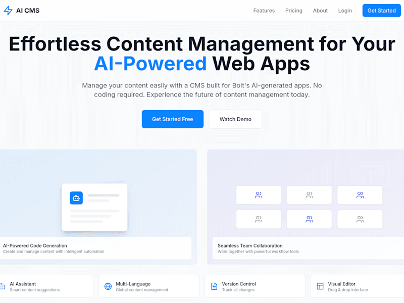 Cover image for AI CMS - Content Management System