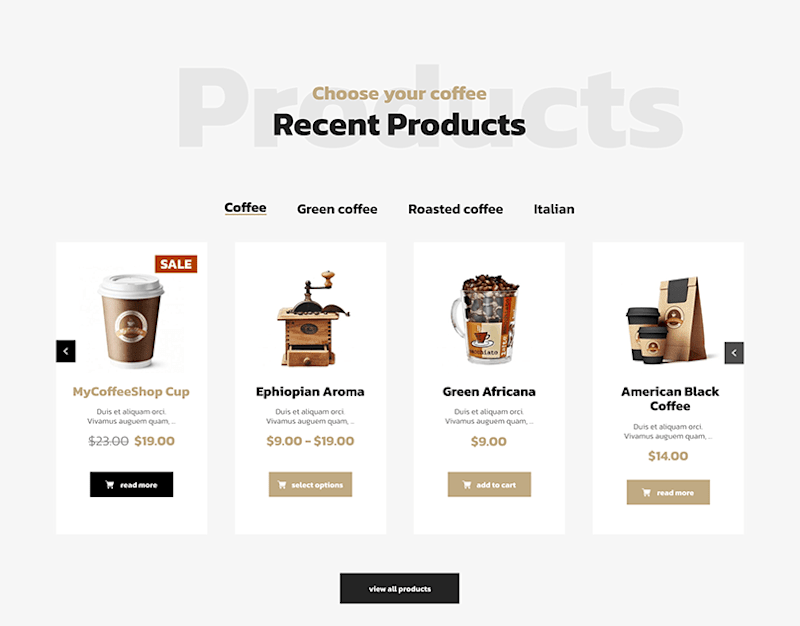 Cover image for Coffee Shop Figma Layout Design: Behance
