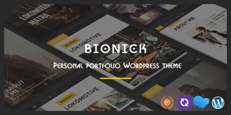 Cover image for Bionick | Personal Portfolio WordPress Theme