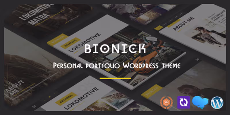 Cover image for Bionick | Personal Portfolio WordPress Theme