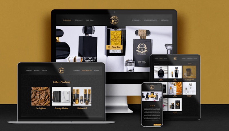 Cover image for E-commerce Web Design - Impact Perfumes