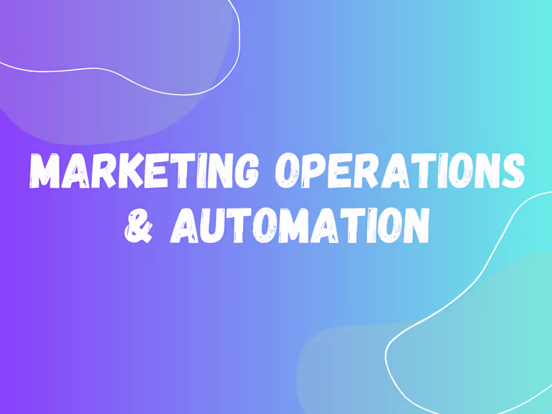 Cover image for Automated Marketing Operations