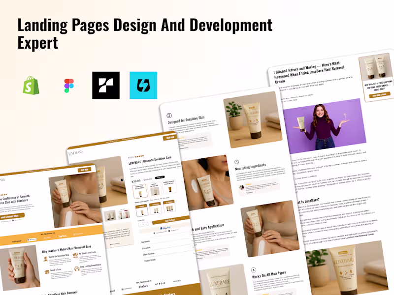Cover image for Landing Page designer/developer
