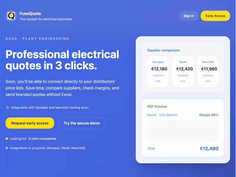 Cover image for Full-Stack Engineer --> FuseQuote Built the quoting and sour...