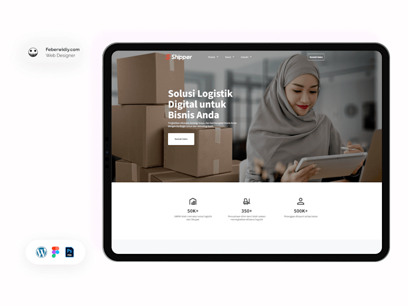 Cover image for Web Design & Development - Shipper Digital Logistik Solution