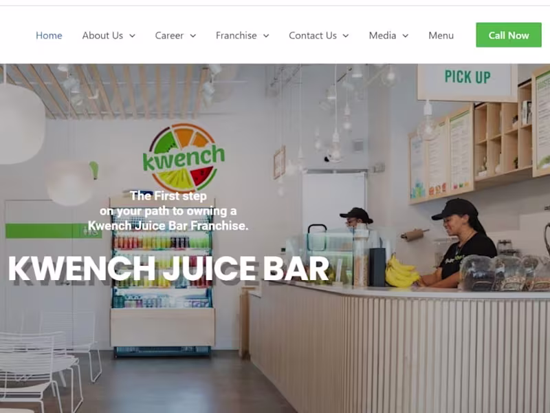Cover image for Kwench Juice Bar Franchise.