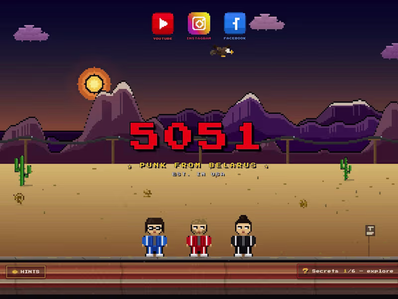 Cover image for  Five-scene pixel-art side-scroller for a