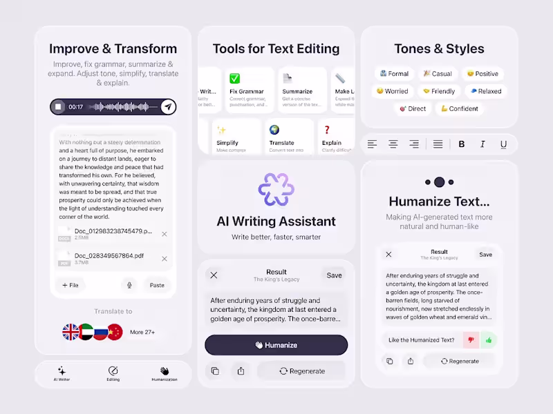 Cover image for AI Writing Assistant Project