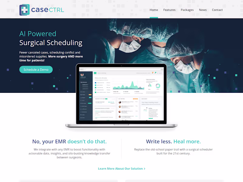 Cover image for CaseCTRL | Surgical Scheduling Software