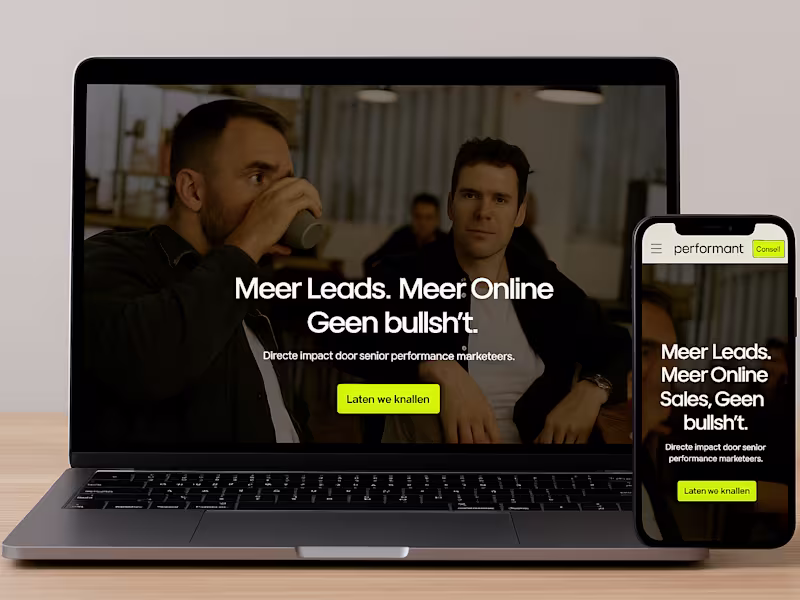 Cover image for Performance Marketing Agency België – Meer Leads & Online Sales…