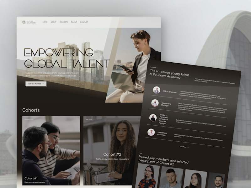 Cover image for Framer website for Founders Academy program