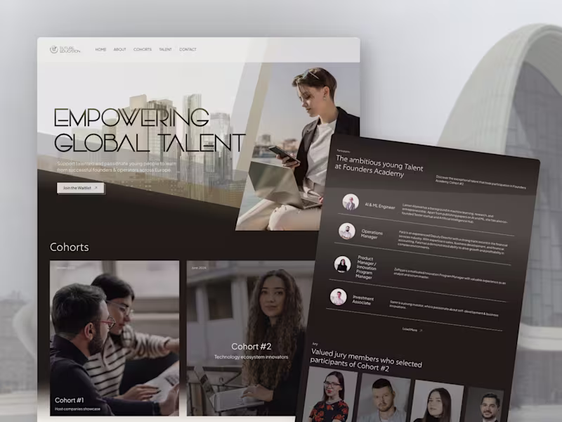 Cover image for Framer website for Founders Academy program