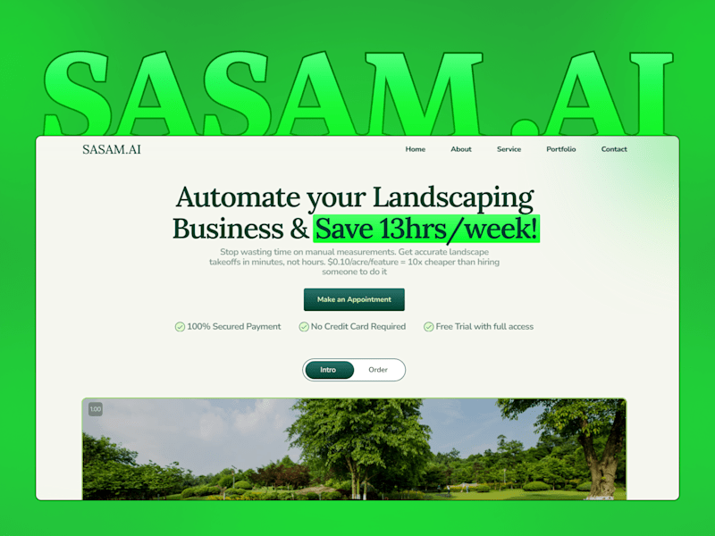 Cover image for Landing Page Design & Development for Landscaping Services (B2B)