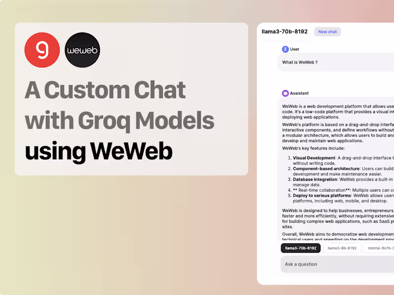 Cover image for Groq LLaMA 3 Chat Interface | Qredence AI Platform