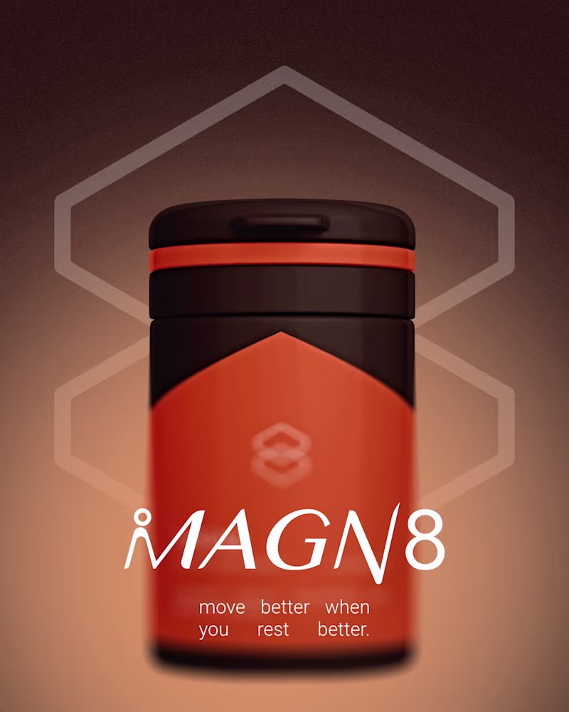 Cover image for Say hello to Magn8. Our formula is scientifically crafted to...