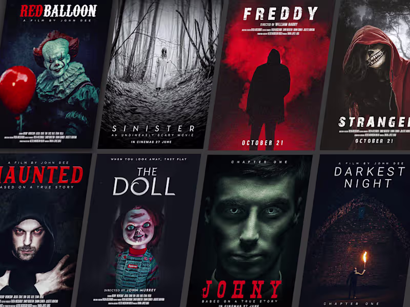 Cover image for HORROR MOVIE POSTER DESIGN