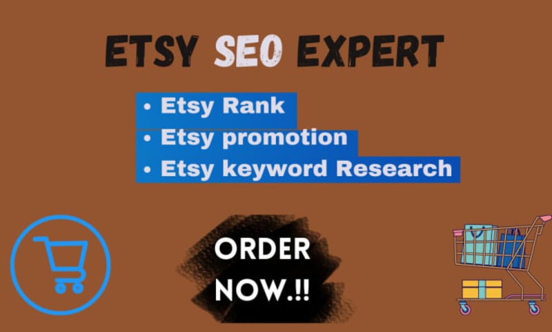 Cover image for I will improve your store traffic and etsy SEO ranking