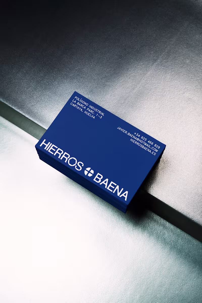 Cover image for Hierros Baena | Branding + Logo