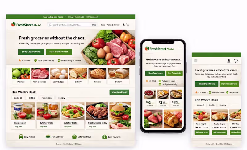 Cover image for Grocery Store Website Concept —